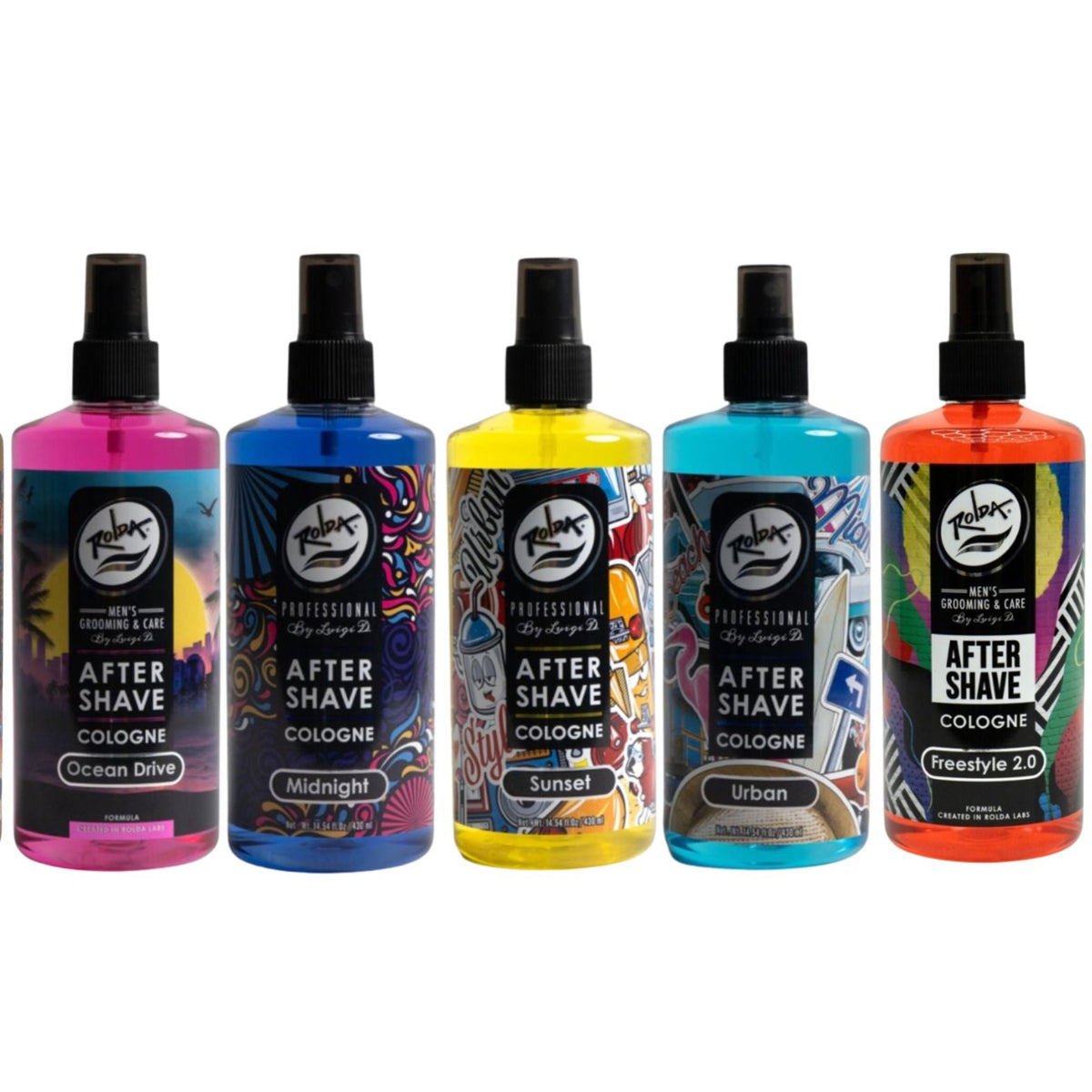5-Pack Urban Collection After Shave Cologne Bundle – Rolda