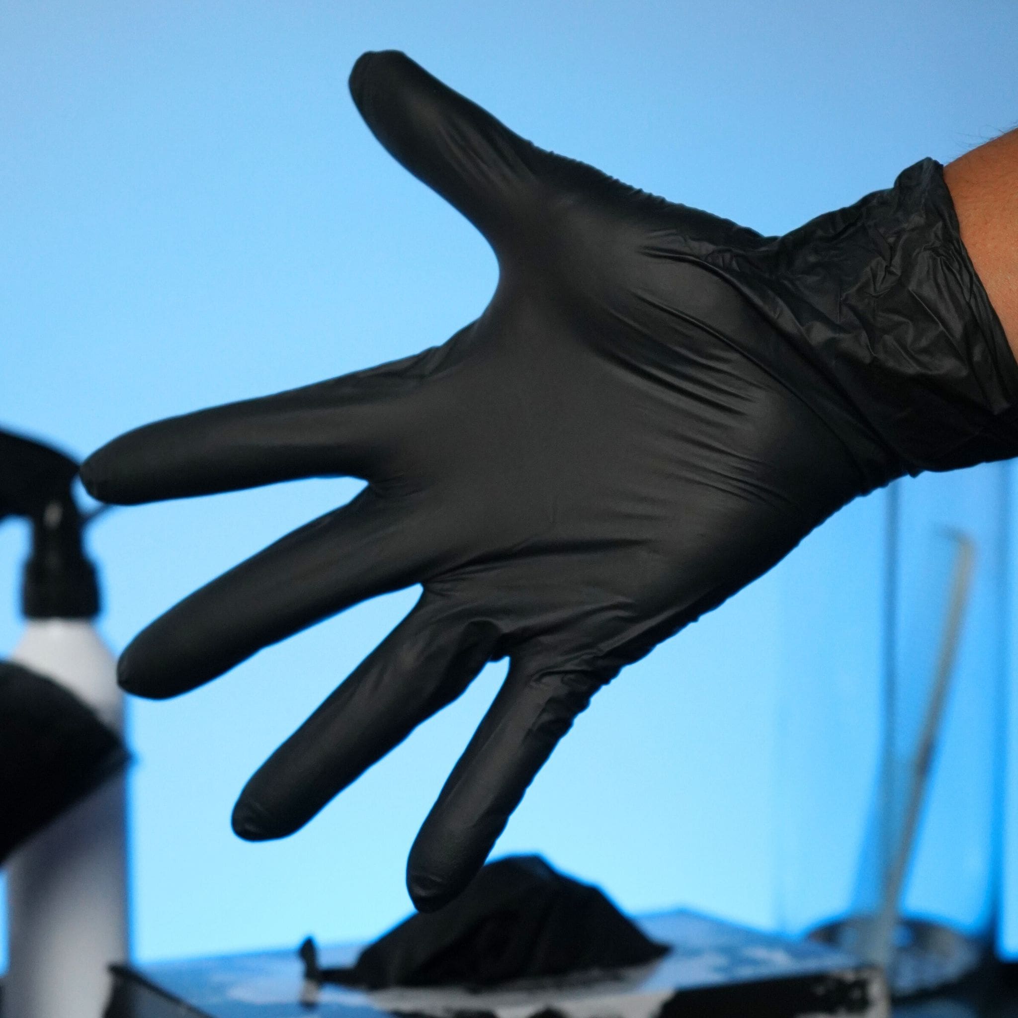 Black Nitrile Incom Nitrile Gloves Disposable Black Gloves Food