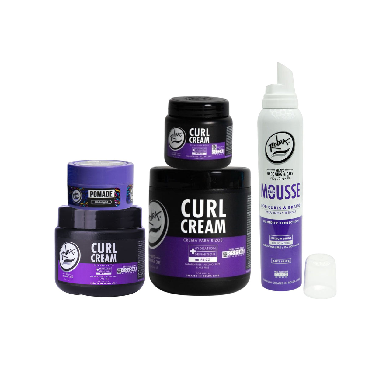 4-in-1 Curly Hair Styling & Care Kit – Rolda Cosmetics - Mens Grooming ...